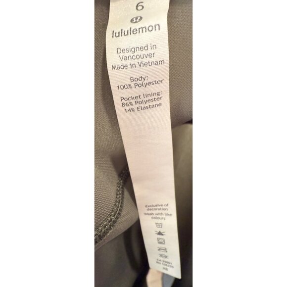Lululemon‎ On the Fly Skirt Grey Sage Size 6 | Tenniscore Activewear Athleisure - Picture 6 of 6